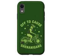 Off to Cause Shenanigans Great Dane St Patrick Day Coque pour iPhone XR