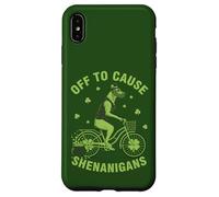 Off to Cause Shenanigans Great Dane St Patrick Day Coque pour iPhone XS Max