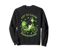 Off to Cause Shenanigans Penguin St Patrick Day Sweatshirt