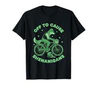 Off to Cause Shenanigans Wolf St Patrick Day T-Shirt