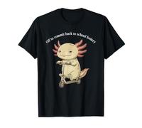 Off to Comit Back to School Foolery Axolotl sur Scooter T-Shirt