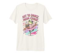 Off to Dance Mom Chaos Frog Ballerine Café T-Shirt Haut de Gamme