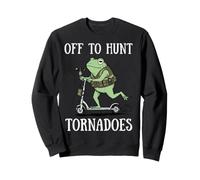 Off to Hunt Tornadoes Météorologie Sweatshirt