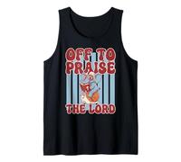 Off to Praise The Lord Elephant Retro Débardeur