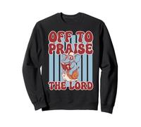 Off to Praise The Lord Elephant Retro Sweatshirt