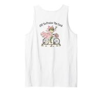 Off to Praise The Lord Frog Meme Funny Christian Faith Jesus Débardeur