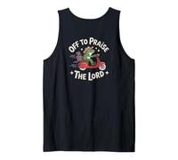 Off to Praise The Lord Frog Meme Funny Christian Faith Jesus Débardeur