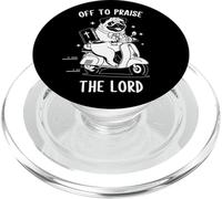 Off to Praise The Lord Funny Christian Faith Carlin Humour PopSockets PopGrip pour MagSafe