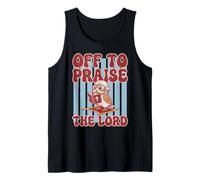 Off to Praise The Lord Owl Retro Débardeur