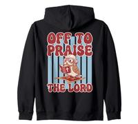 Off to Praise The Lord Owl Retro Sweat à Capuche