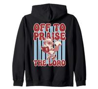 Off to Praise The Lord Squirrel Retro Sweat à Capuche