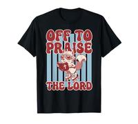 Off to Praise The Lord Squirrel Retro T-Shirt