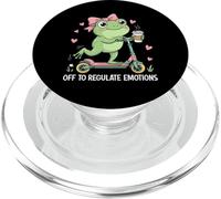 Off to Regulate Emotions Drôle Grenouille Meme Santé Mentale PopSockets PopGrip pour MagSafe