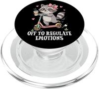 Off to Regulate Emotions Funny Raton Laveur Meme Santé mentale PopSockets PopGrip pour MagSafe