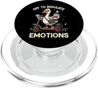 Off to Regulation Emotions Funny Goose Meme Mental Health PopSockets PopGrip pour MagSafe