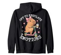 Off to Regulator Emotions Funny Capybara Meme Mental Health Sweat à Capuche