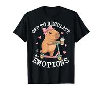 Off to Regulator Emotions Funny Capybara Meme Mental Health T-Shirt