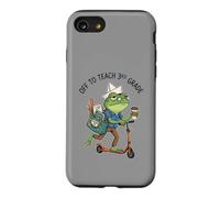 Off to Teach 3rd Grade Teacher Frog Funny Back to School Coque pour iPhone SE (2020) / 7/8