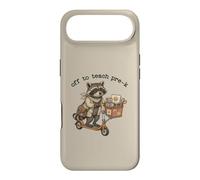 Off to Teach Pre K Teacher Trottinette drôle de Raton Laveur Coque pour iPhone Air