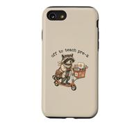 Off to Teach Pre K Teacher Trottinette drôle de Raton Laveur Coque pour iPhone SE (2020) / 7/8