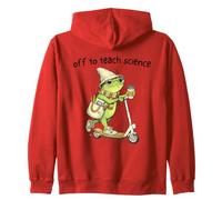Off to Teach Science Funny Teacher Frog Back to School Humor Sweat à Capuche