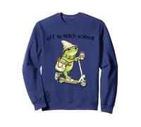 Off to Teach Science Funny Teacher Frog Back to School Humor Sweatshirt
