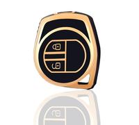 OFF WE GO Coque Clé Etui Cles Boitier Clé de Voiture pour Suzuki Alto III APV Baleno Carry Grand Vitara I Ignis II Jimny Liana Samuria Étui Clés Voiture Clé à Télécommande, Noir Or