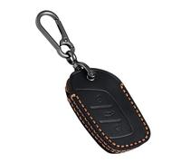 OFF WE GO Coque Clé Etui Cles en Cuir pour MG MG4 MG5 MG6 MG ZS EV HS EHS ZX GT Roewe RX3 RX8 ERX5 RX5 I6 I5 Voiture Clé à Télécommande Étui avec Porte-clés Boitier Clé Protecteur Clé Voiture, Noir