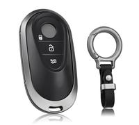 OFF WE GO Coque tui Cles Porte e Voiture pour Mercedes Benz C E G S W206 W223 GLC X254 EQS V297 EQE V295 S300 S350 S400 S450 S350L Boitier Clé à Télécommande Protecteur Clé Voiture, Noir