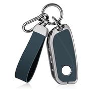 OFF WE GO Coque Clé Voiture Etui Cles en Cuir Coque Protection Clé Voiture pour BMW X1 X4M X5 X6 X7 2er 3er 5er 7er IX i4 i7 XM Voiture Clé à Télécommande Étui, Bleu