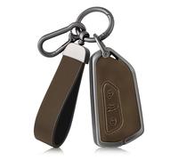 OFF WE GO Coque Clé Voiture Etui Cles en Cuir Coque Protection Clé Voiture pour VW Golf 8/7/5/R/MK8 Cupra Born Formentor Seat Leon Ateca Tarraco Skoda Octavia Voiture Clé à Télécommande Étui, Marron