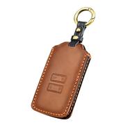 OFF WE GO Coque de clé de voiture en cuir pour Renault Clio Megane Kadjar Captur Dacia Duster Espace Arkana Sandero 4 boutons avec porte-clés de protection, marron