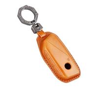 OFF WE GO Coque de tui Cles en Cuir Boitier e Voiture pour BMW X1 X4M X5 X6 X7 2er 3er 5er 7er iX/i4/i7 XM Voiture Clé à Télécommande Protecteur avec Porte-clés Accessoire clé Voiture,Marron
