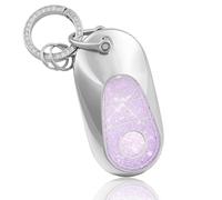 OFF WE GO Coque de Clé Voiture pour Mercedes Benz Coque de Clé avec Porte-clés TPU Coque de Protection pour Clé de Voiture pourClass C W206 Class S W223 GLC X254 EQS V297 EQE V295, Violet