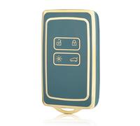 OFF WE GO Coque de Clé Voiture pour Renault Voiture Clé à Télécommande Étui TPU Coque Protection Clé Voiture pour Clio Espace Talisman Megane Kadjar Captur Arkana Sandero Kangoo, Or Bleu