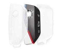 OFF WE GO Etui Cles Coque Clé Étui Clés pour BMW X1 X4M X5 X6 X7 2er 3er 5er 7er iX/i4/i7 XM Boitier Clé de Voiture Porte Clé Voiture Clé à Télécommande, Blanc