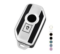OFF WE GO Etui Cles Coque de Clé pour BMW R1200GS R1250GS LC ADV R1200RT K1600 GTGTL K1600B K1600GT K1600GTL F850GS Protecteur Clé Moto Couverture Clé Accessoire Moto Clé à Télécommande, Noir Argent