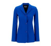 Off White - Blazer à découpes en sergé - Femme - Vestes - Bleu - Taille: 40 FR