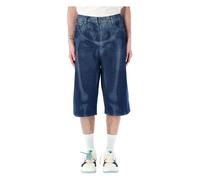 Off White - Body Scan Denim Shorts - Homme - Shorts - Bleu - Taille: W31