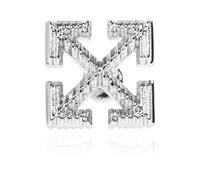 Off White - Boucle d'oreille unique - Homme - Accessoires - Gris - Taille: ONE Size
