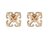 Off White - Boucles d'oreilles en laiton - Femme - Accessoires - Jaune - Taille: ONE Size