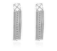 Off White - Boucles d'oreilles longues - Femme - Accessoires - Gris - Taille: ONE Size