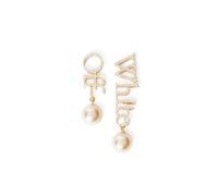 Off White - Boucles d'oreilles pendantes couleur or pour oreilles percées - Femme - Accessoires - Beige - Taille: ONE Size