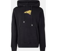 Off White Cartoon Arrows Slim Hoodie Noir/Jaune S Male
