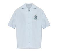 Off White - Chemise Imprimée Colorée avec Sequins Scintillants - Homme - Chemises - Bleu - Taille: XL