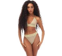 Off White - Ensemble bikini à rayures avec logo pour femme GT5186 (32 FR) (Vert)