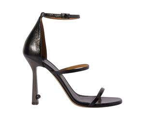 Off White, Femme, Chaussures, Noir, Taille: 38 EU Lollipop Strappy Sandal