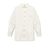 Off White, Homme, Chemises, Beige, Taille: S Chemise en denim avec logo