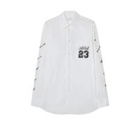 Off White, Homme, Chemises, Blanc, Taille: S Chemise Logo Overshirt en Coton Épais