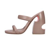 Off White - Lea Mule - Femme - Chaussures - Brun - Taille: 37 EU